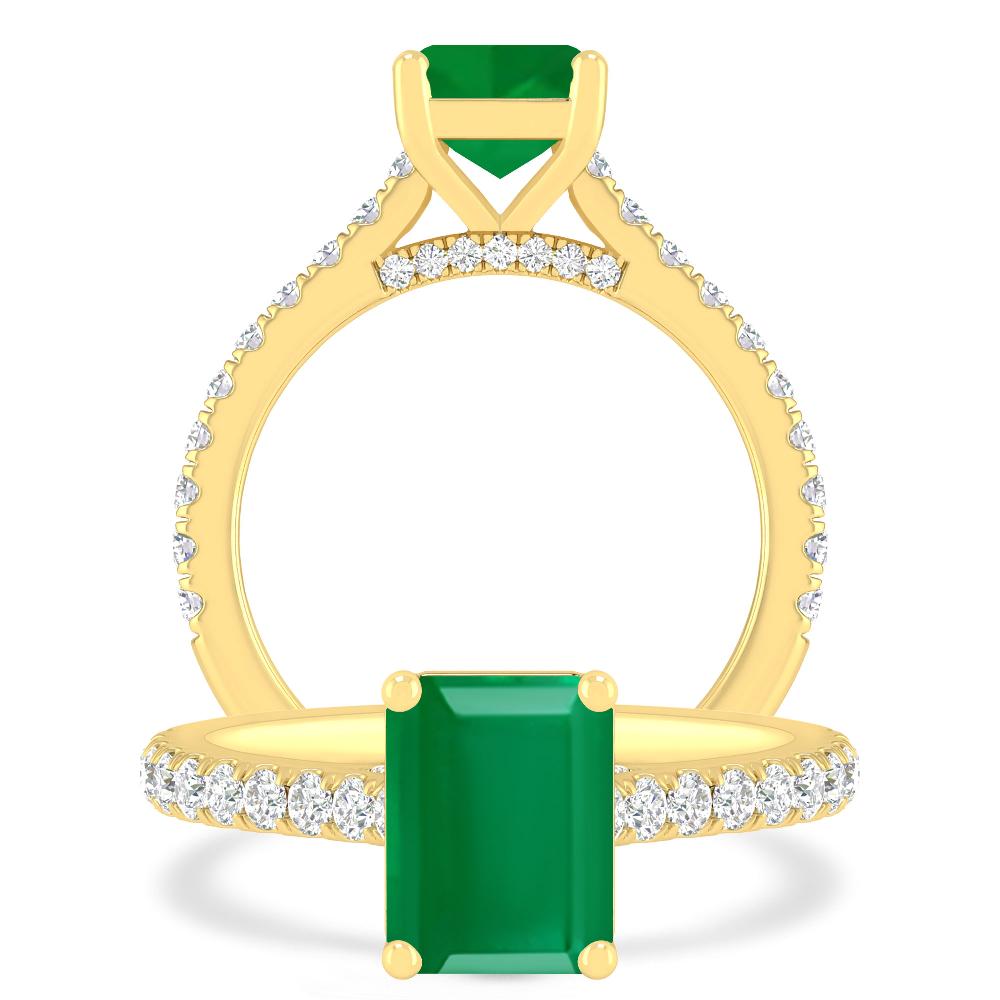 Yellow Gold - Emerald