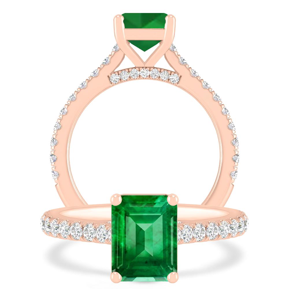 Rose Gold - Emerald