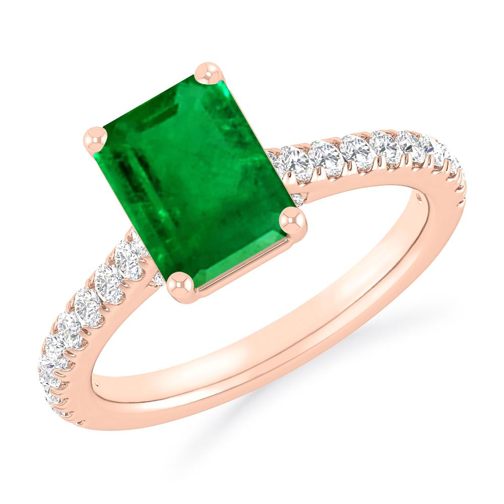 Rose Gold - Emerald