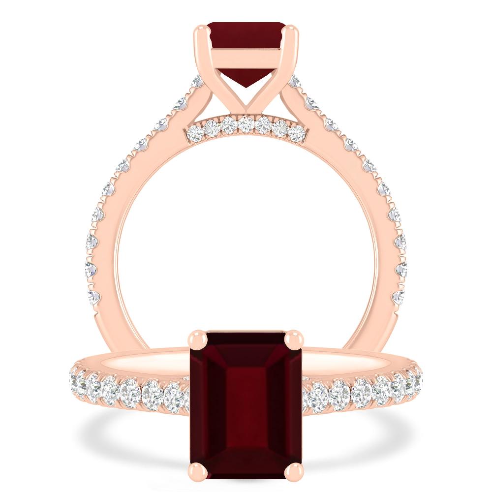 Rose Gold - Garnet