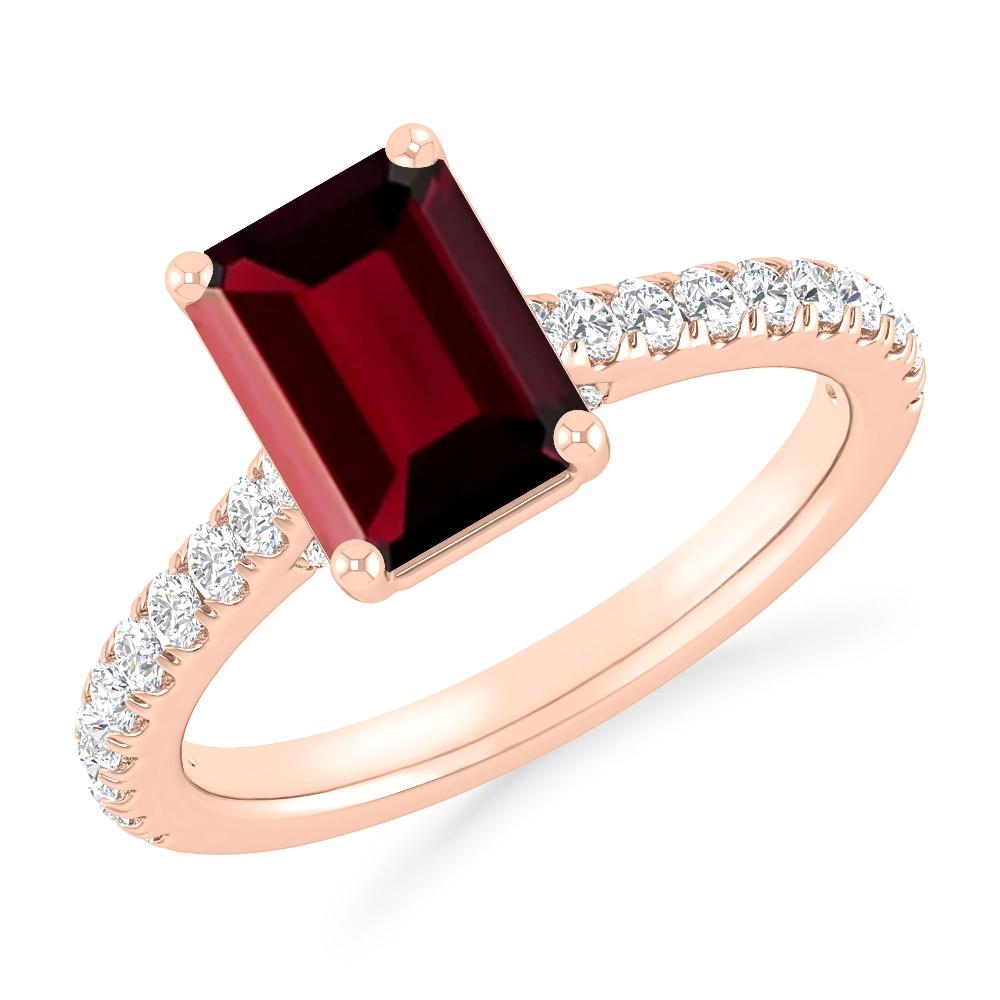 Rose Gold - Garnet