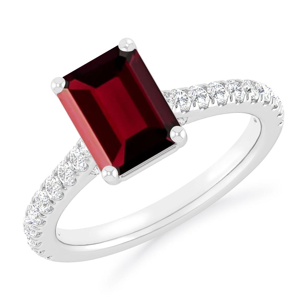 White Gold - Garnet