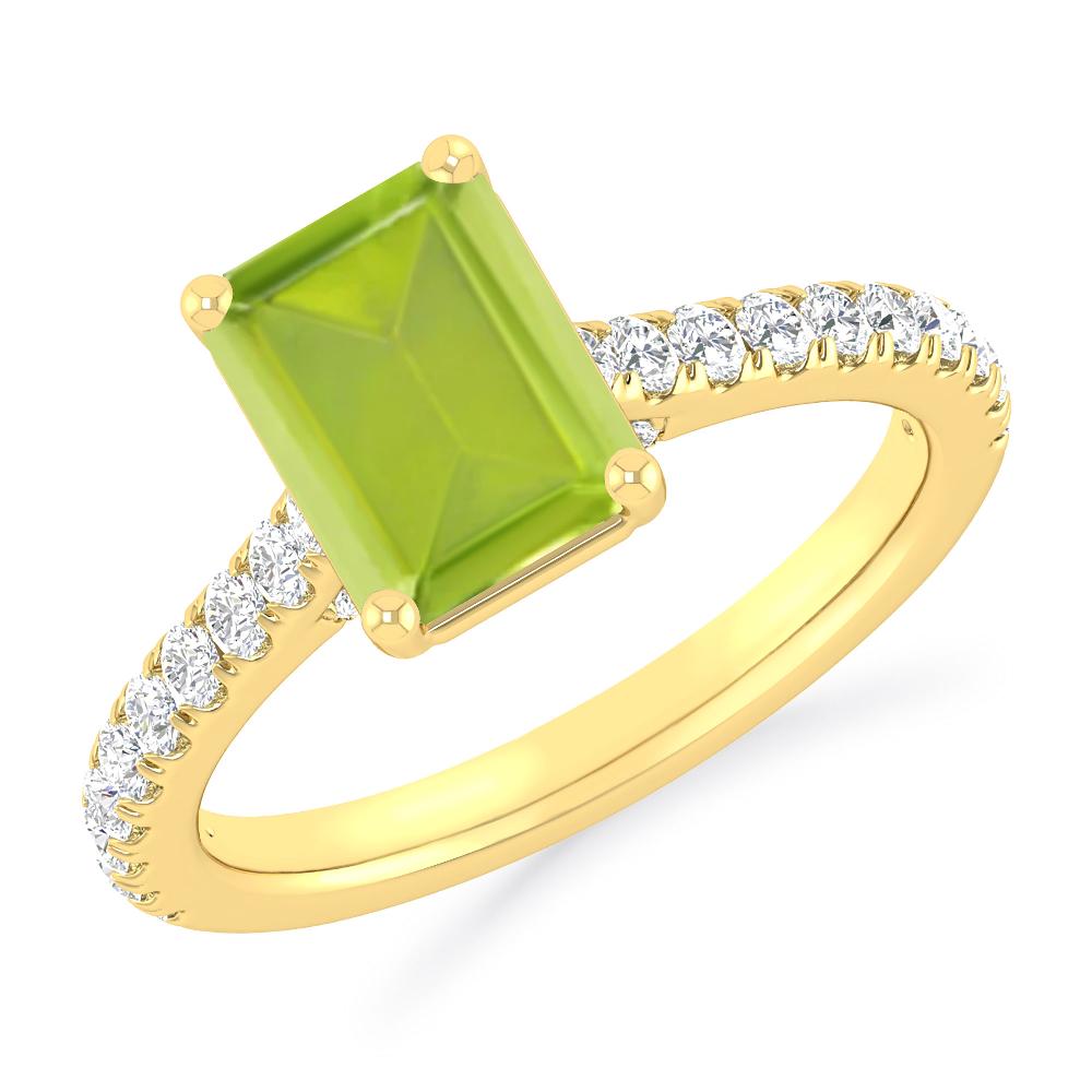 Yellow Gold - Peridot