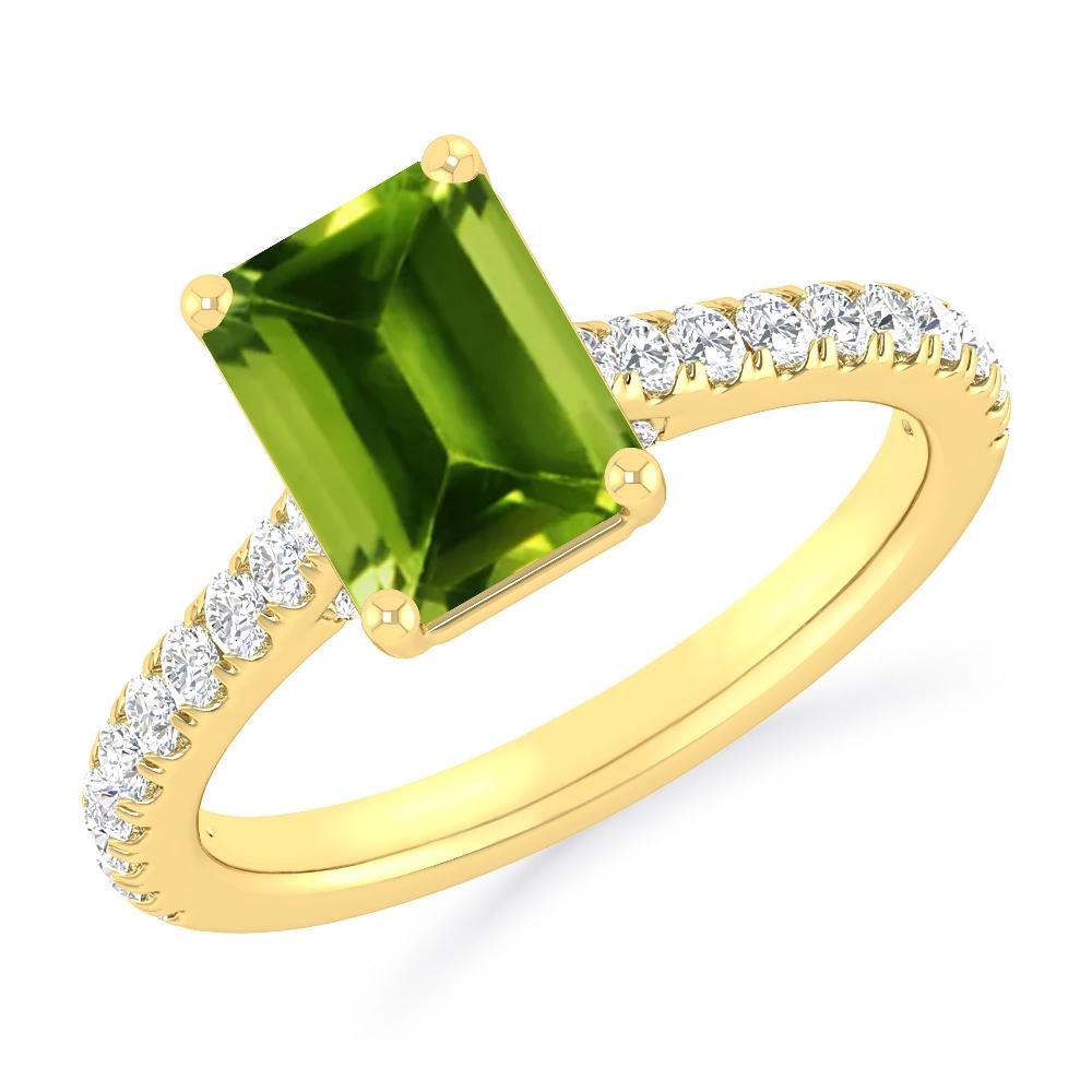 Yellow Gold - Peridot