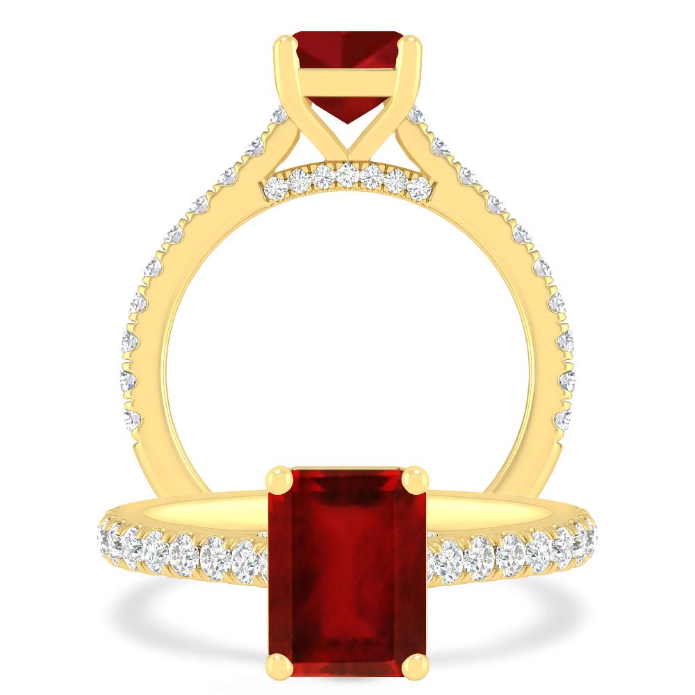 Yellow Gold - Ruby