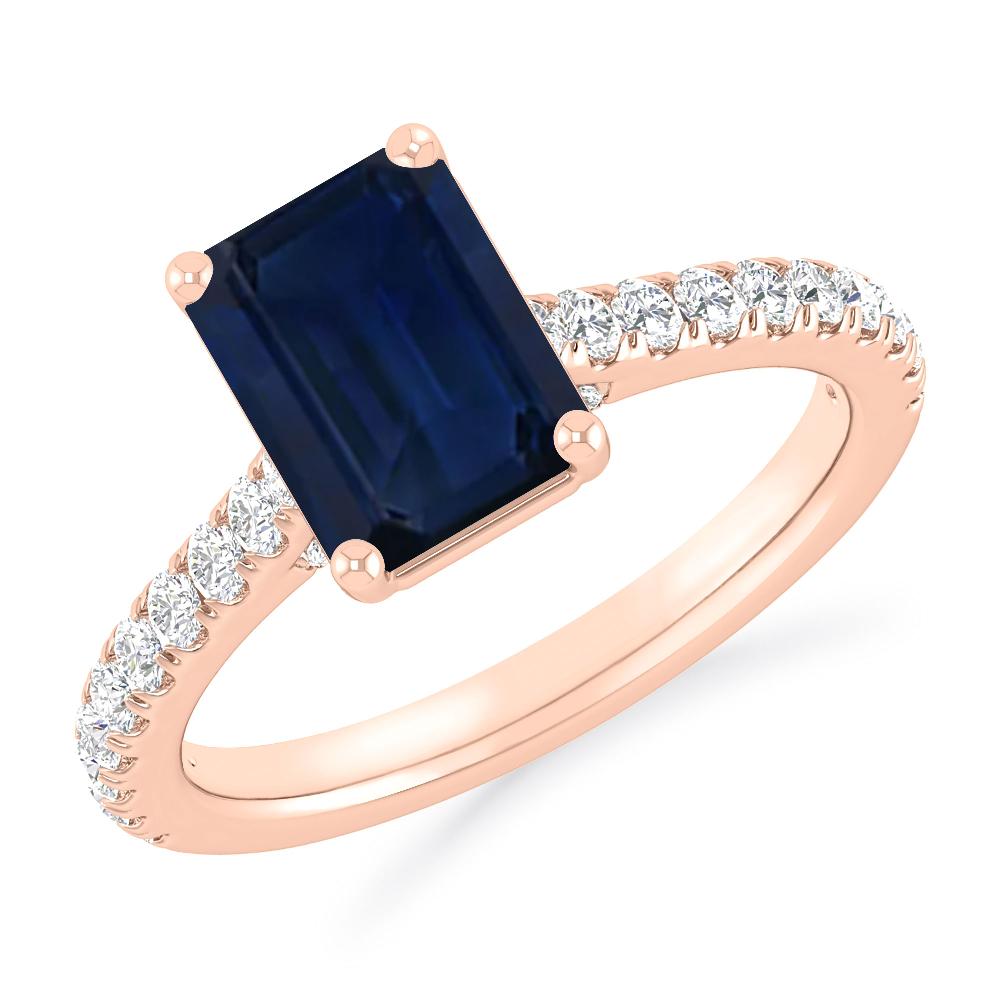 Rose Gold - Sapphire