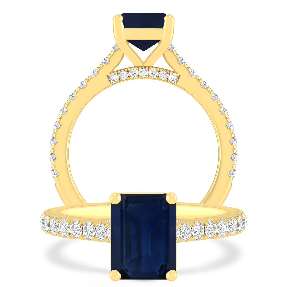 Yellow Gold - Sapphire