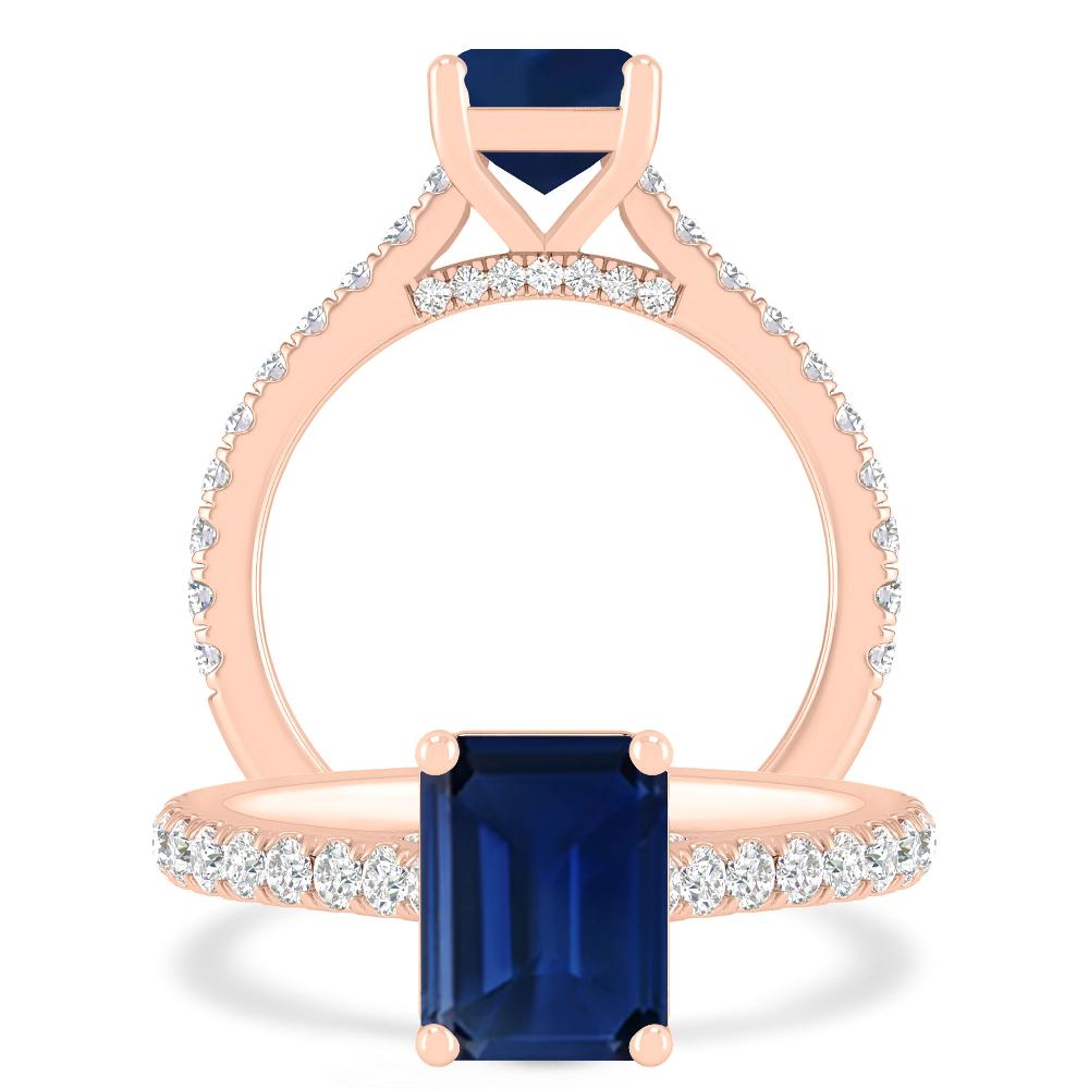 Rose Gold - Sapphire