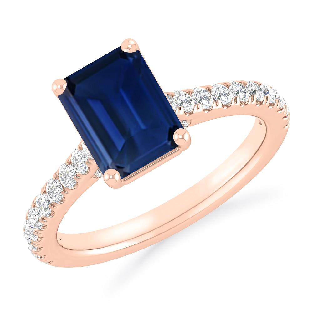 Rose Gold - Sapphire