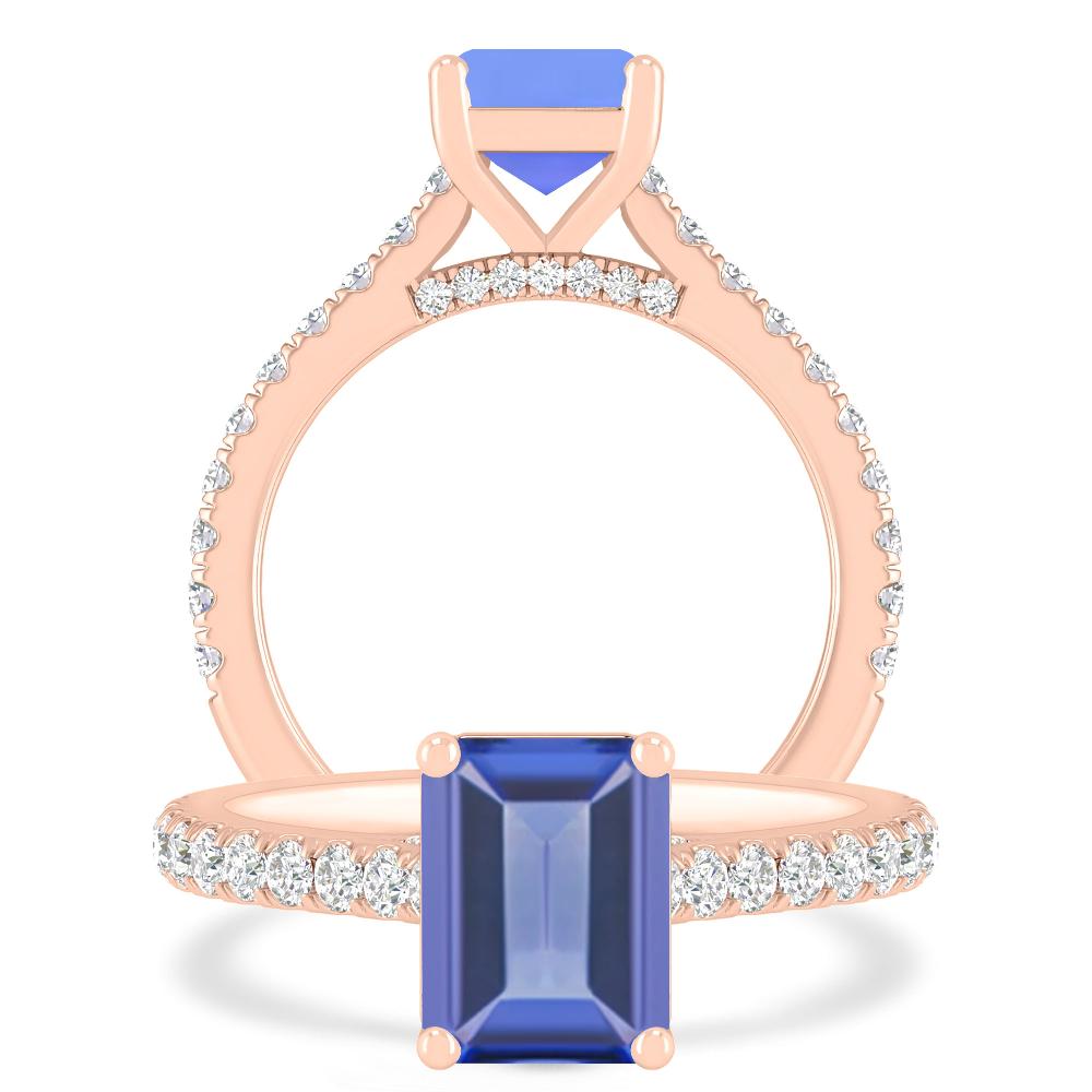 Rose Gold - Tanzanite