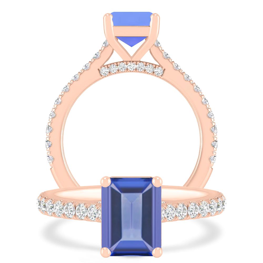 Rose Gold - Tanzanite