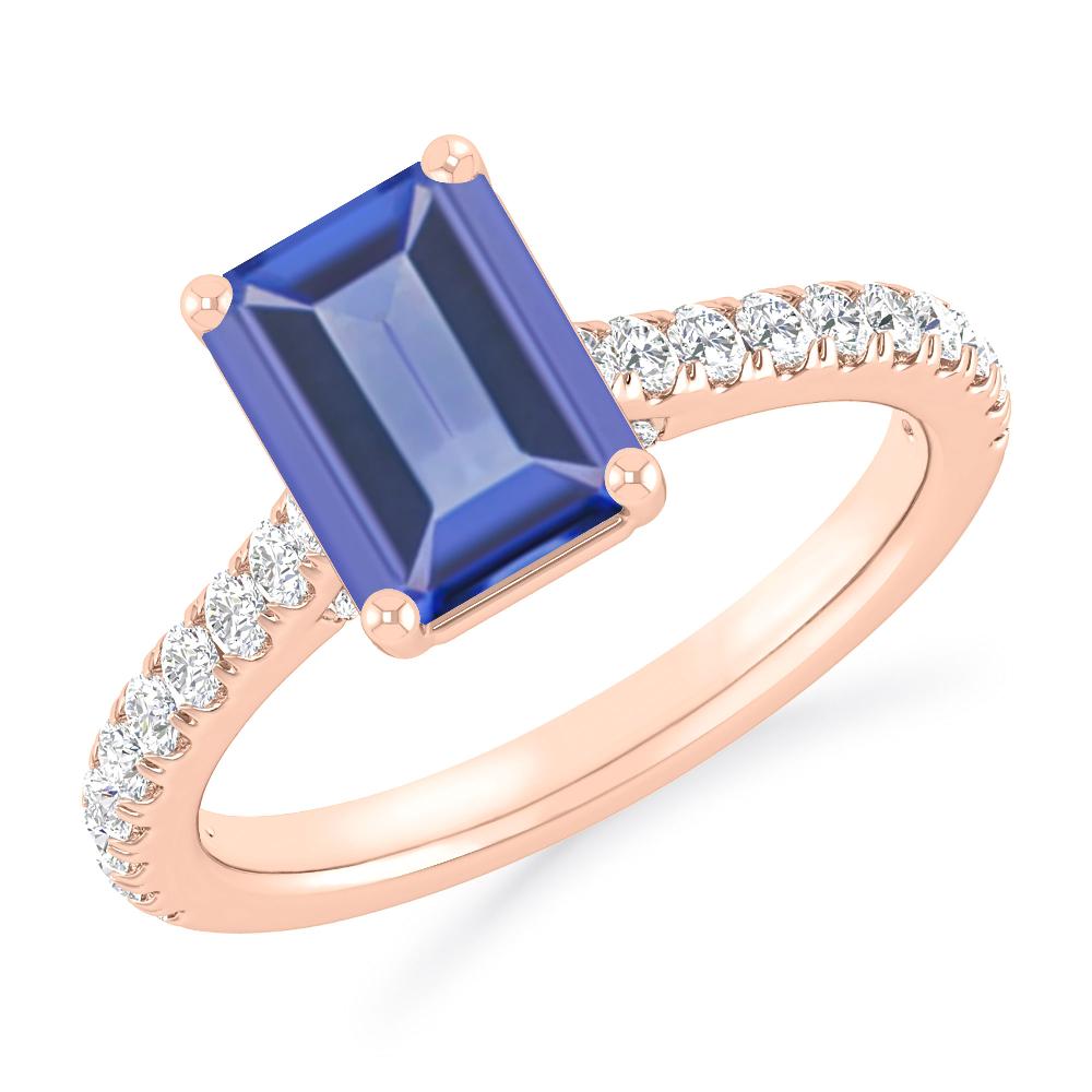 Rose Gold - Tanzanite