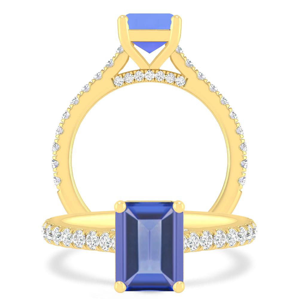 Yellow Gold - Tanzanite