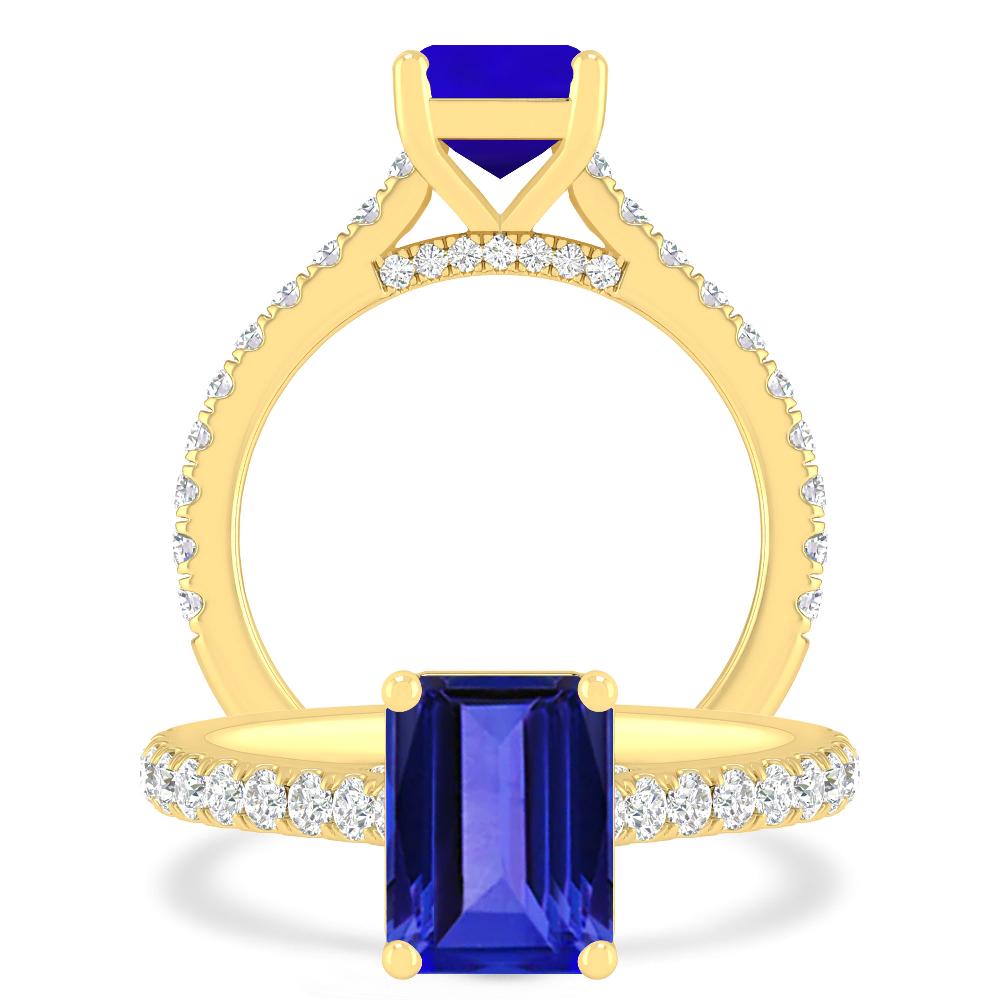 Yellow Gold - Tanzanite