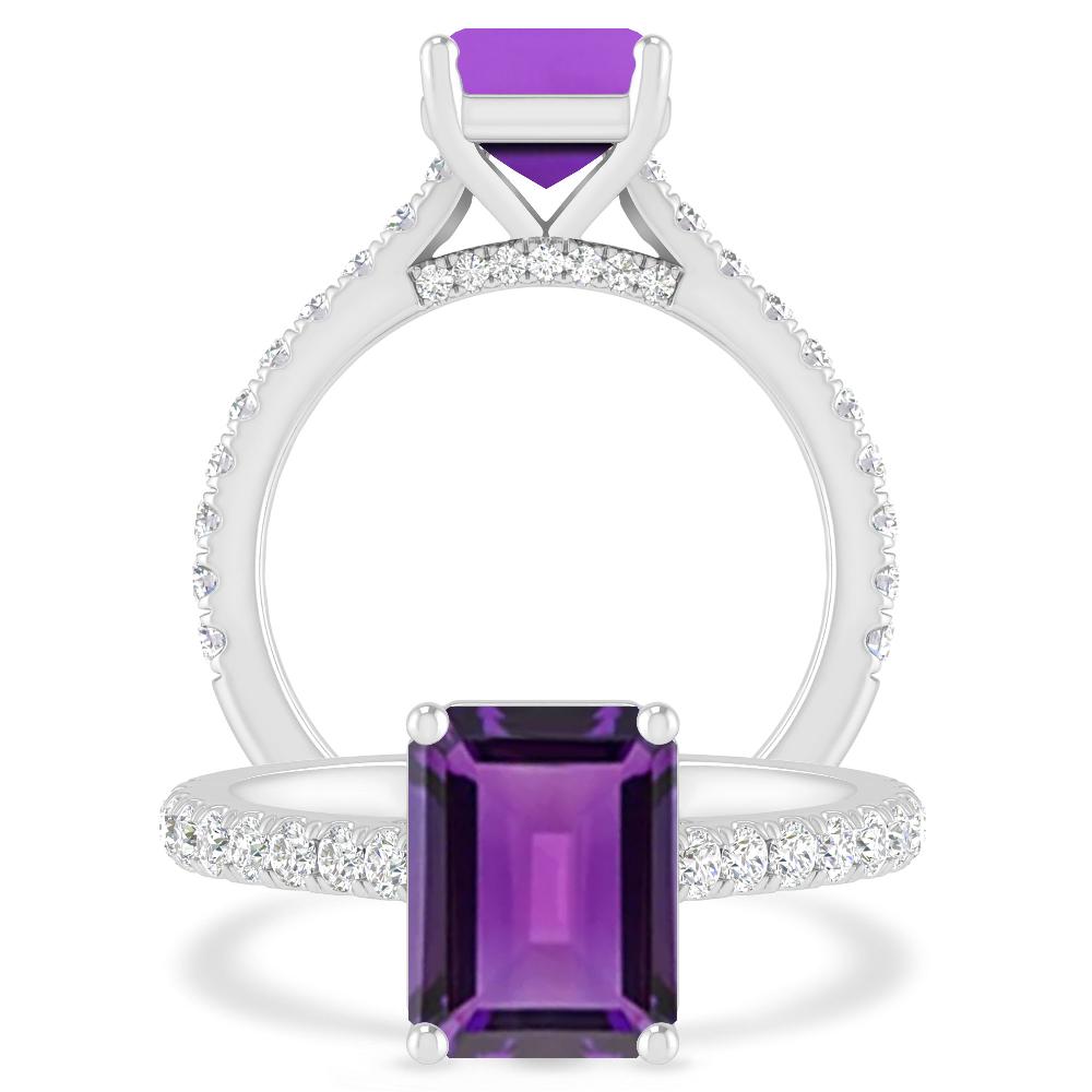 White Gold - Amethyst