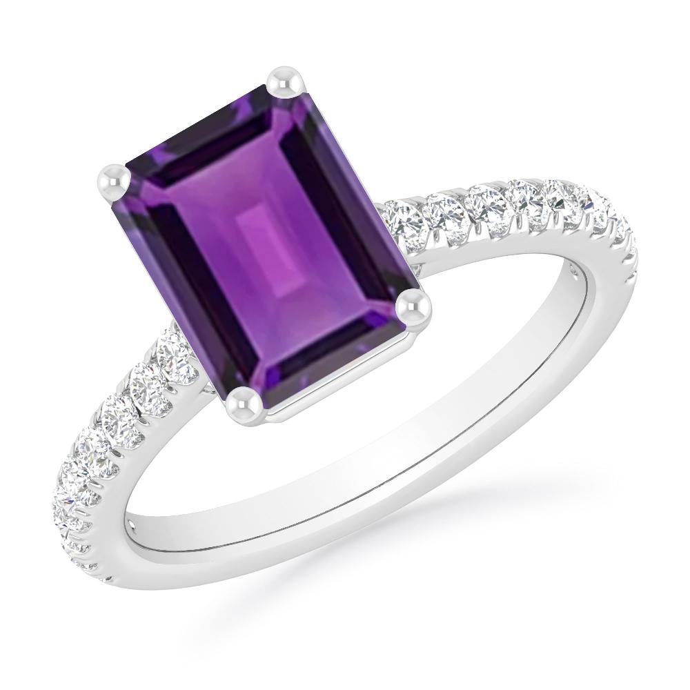 White Gold - Amethyst