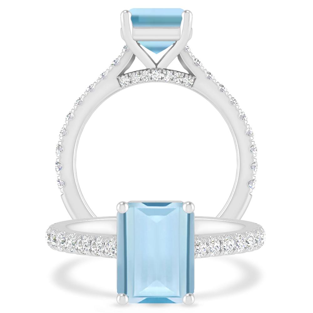 White Gold - Aquamarine