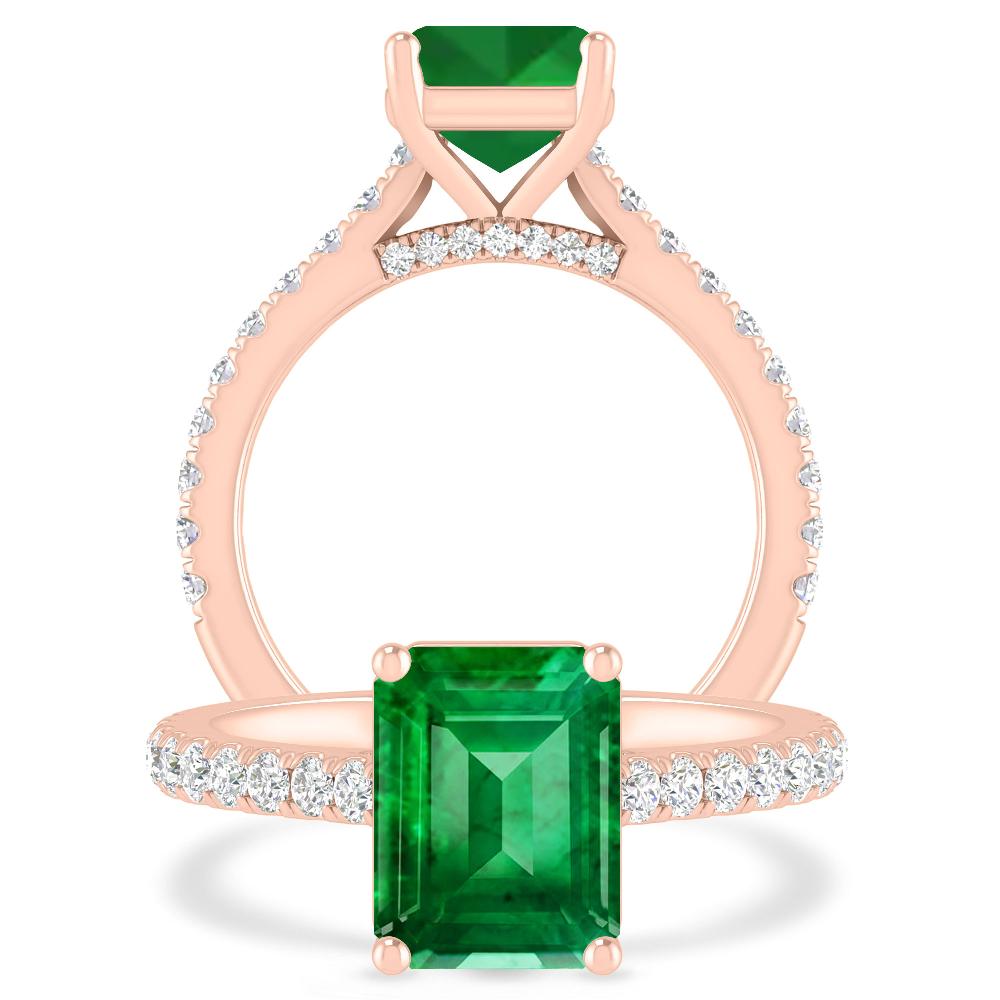 Rose Gold - Emerald