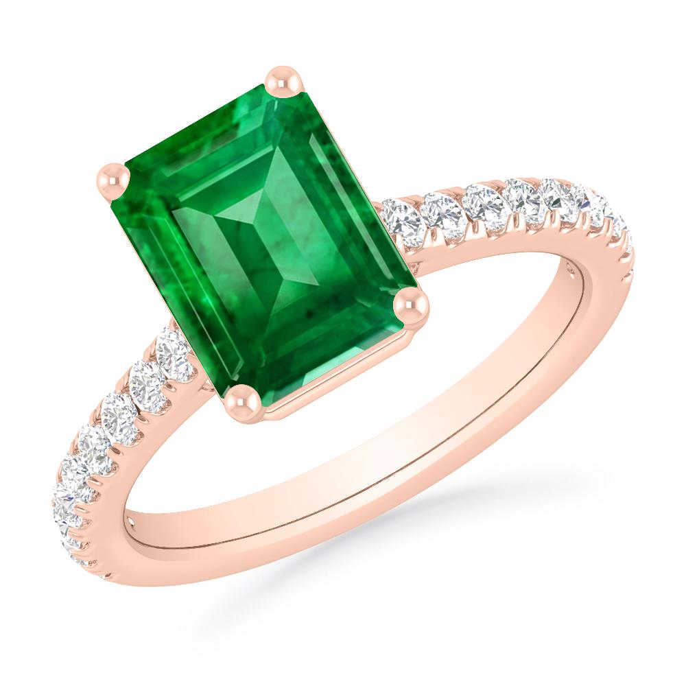 Rose Gold - Emerald