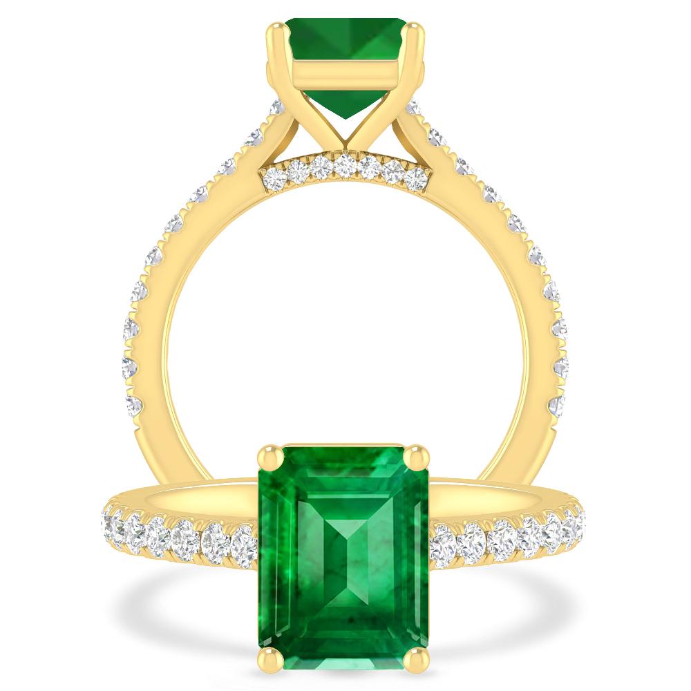 Yellow Gold - Emerald