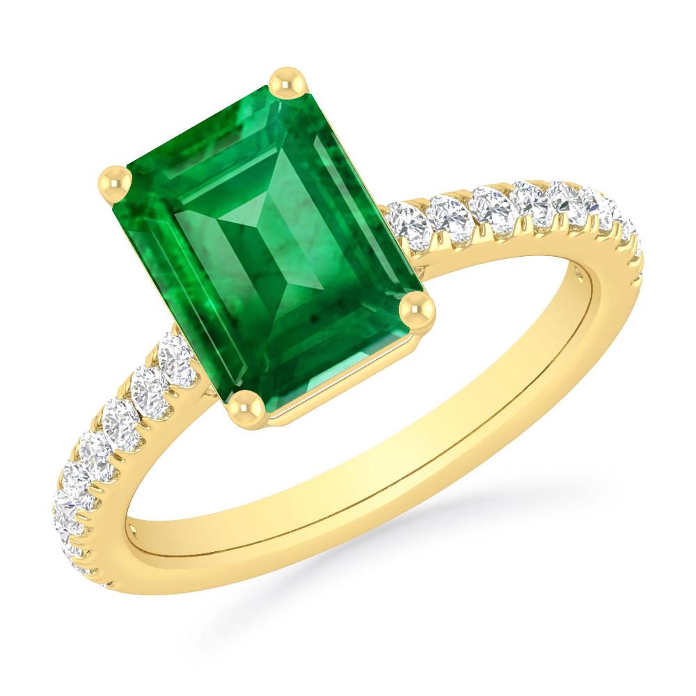 Yellow Gold - Emerald