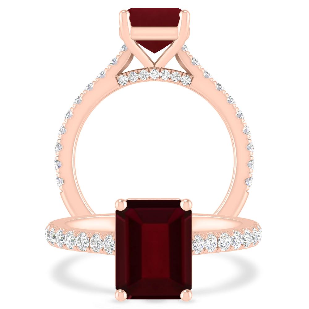 Rose Gold - Garnet