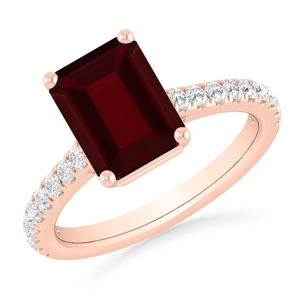 Rose Gold - Garnet