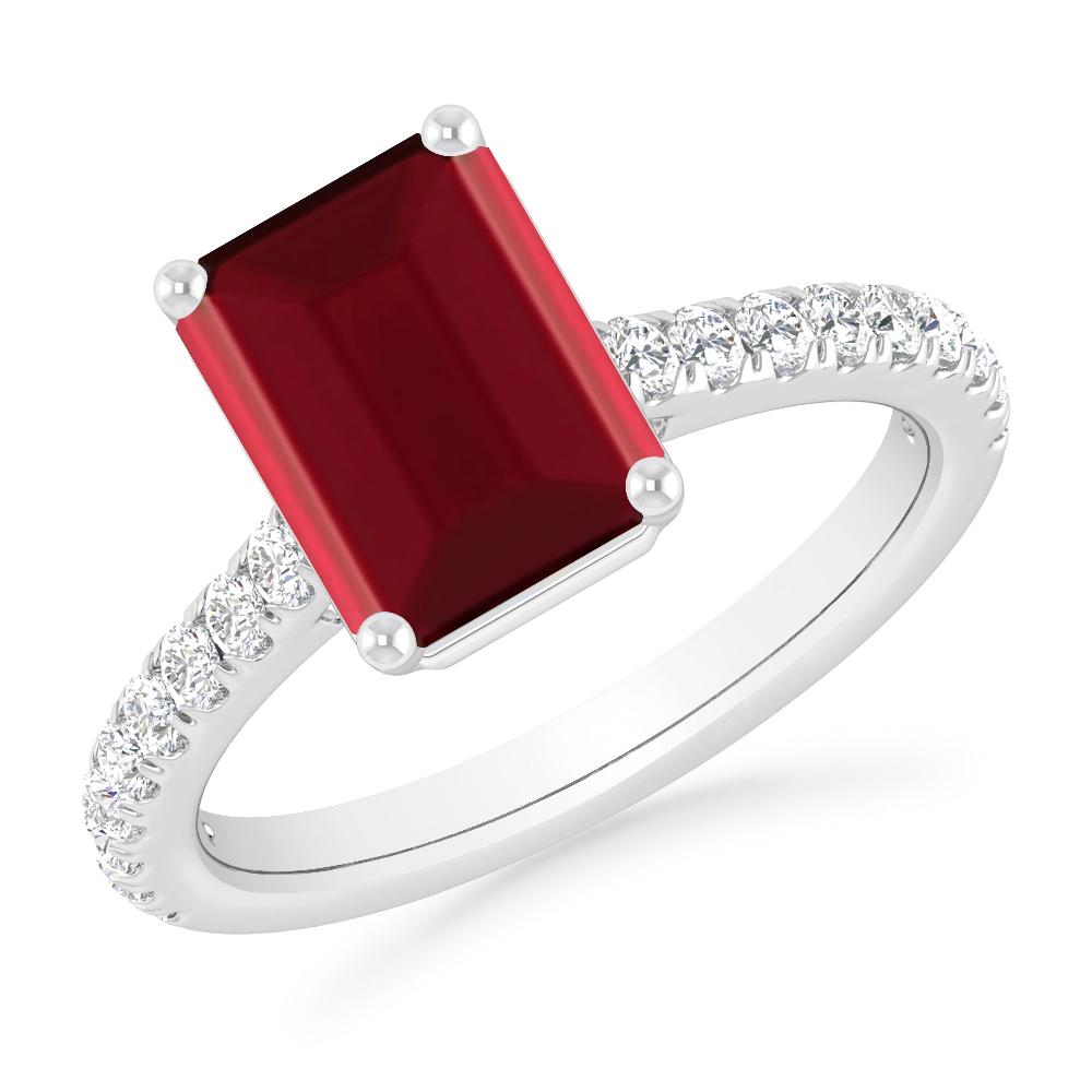 White Gold - Garnet