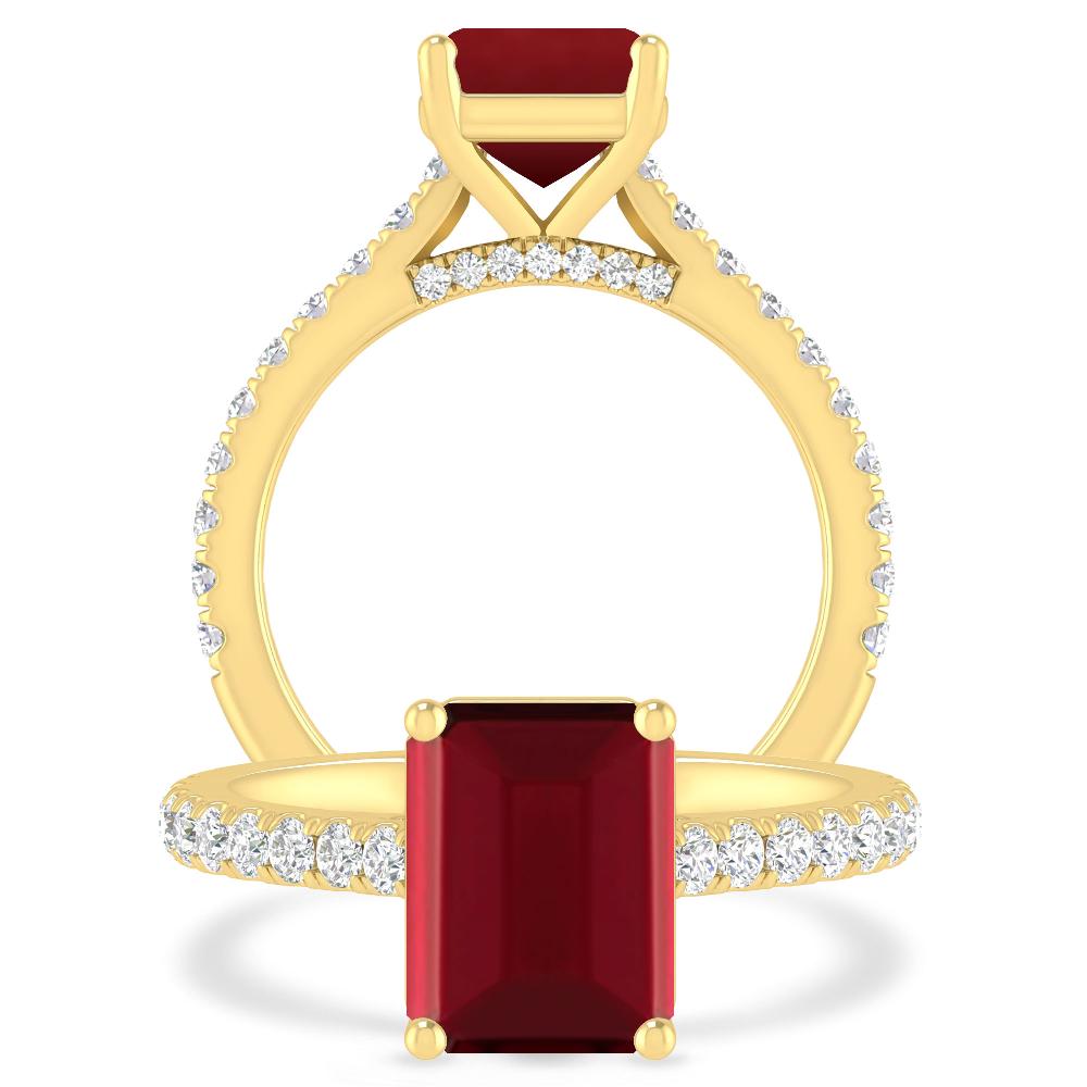 Yellow Gold - Garnet