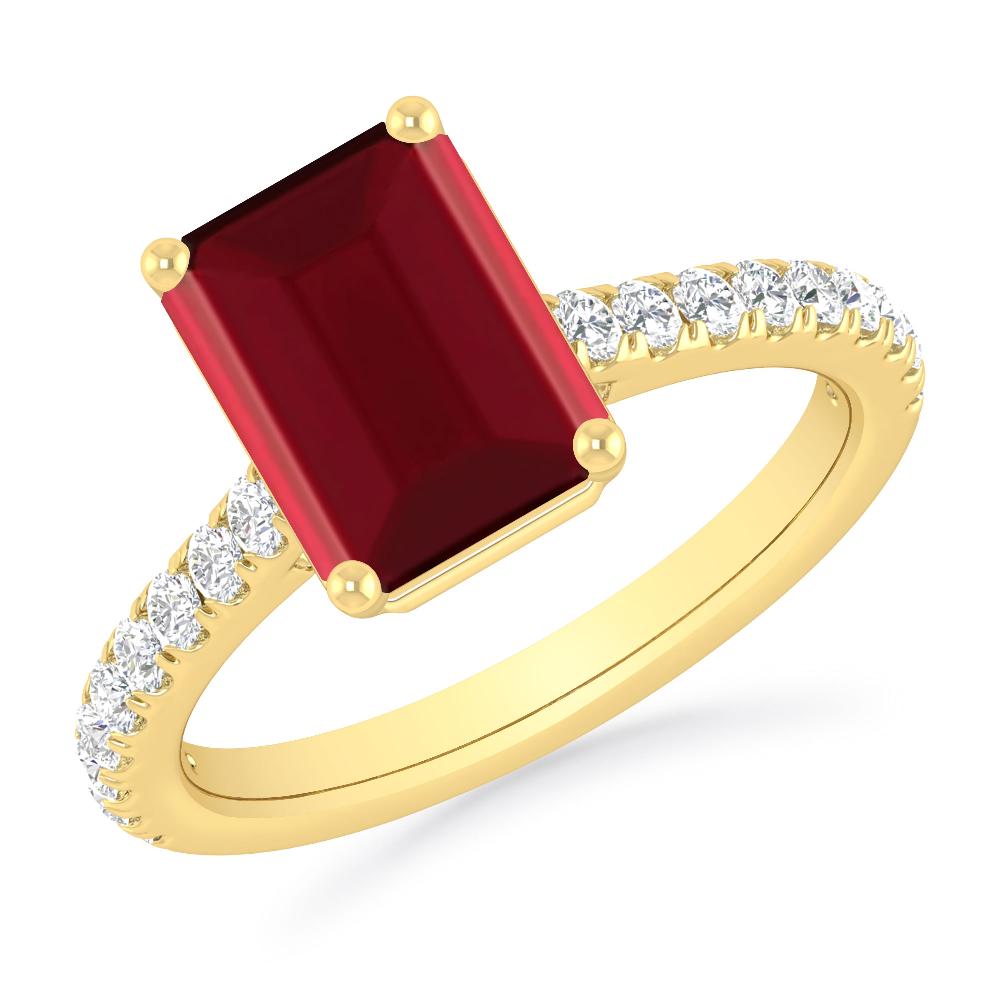 Yellow Gold - Garnet