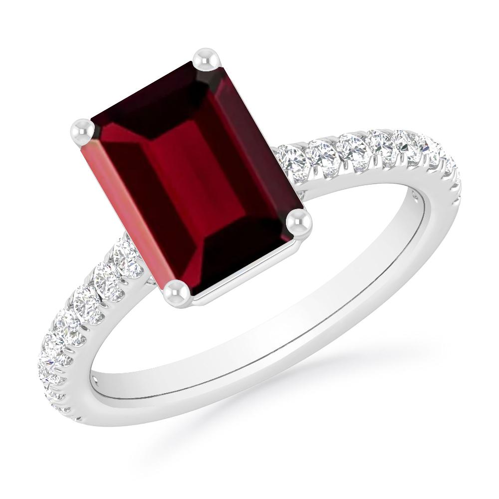 White Gold - Garnet