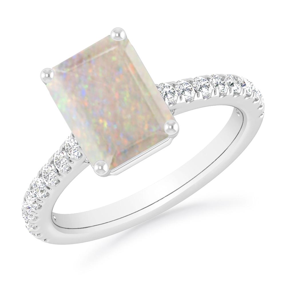 White Gold - Opal