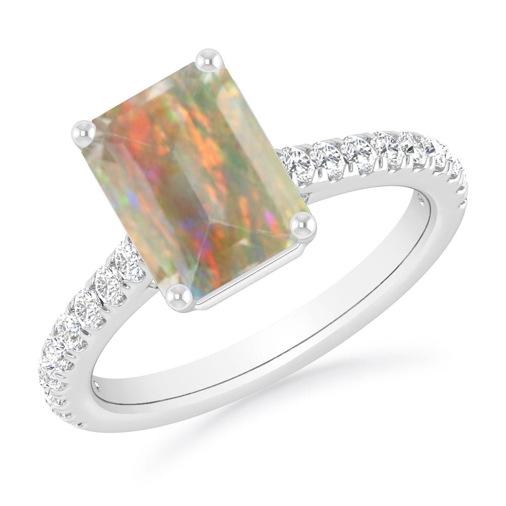 White Gold - Opal