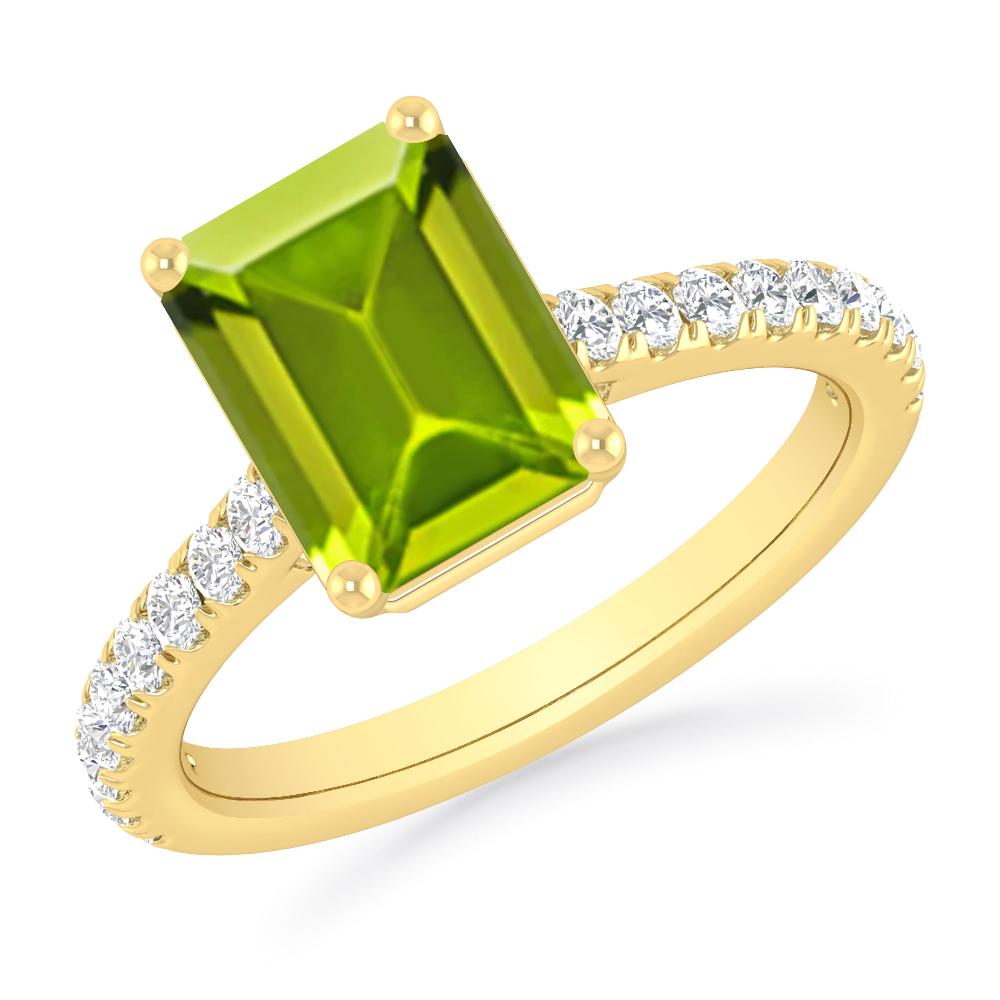 Yellow Gold - Peridot