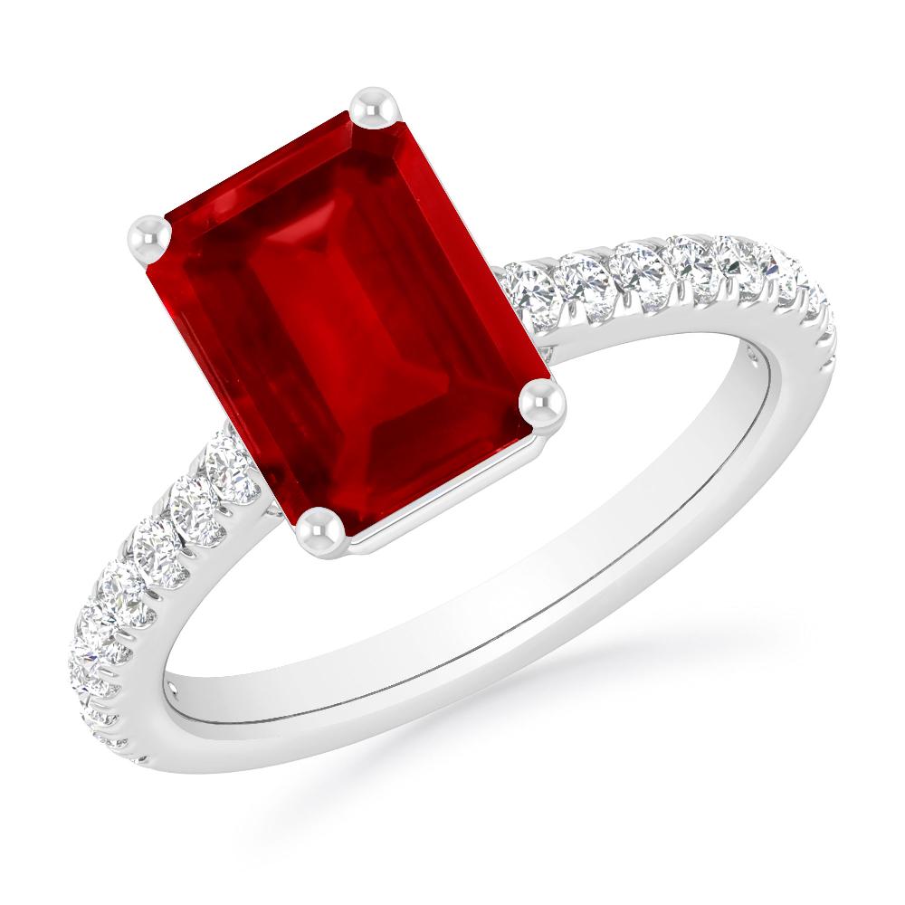 White Gold - Ruby