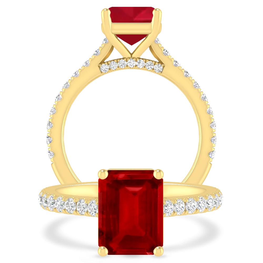 Yellow Gold - Ruby