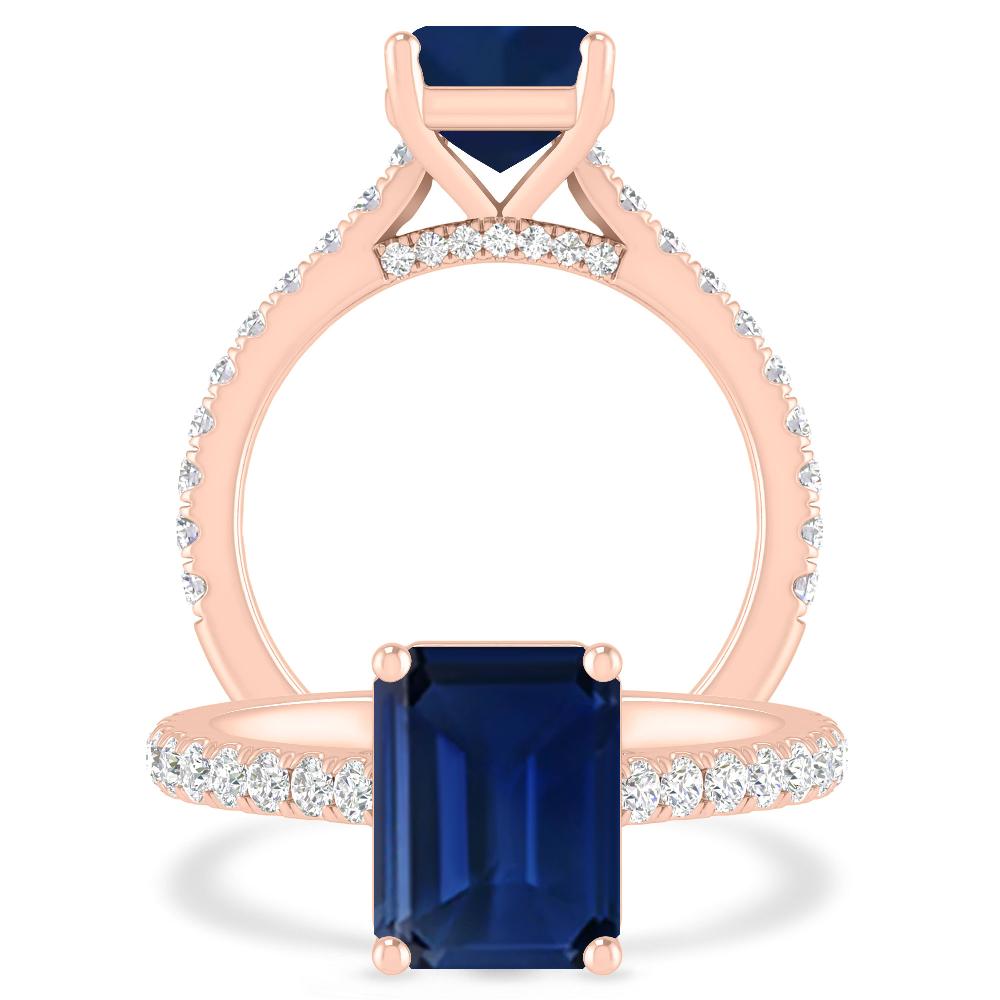 Rose Gold - Sapphire