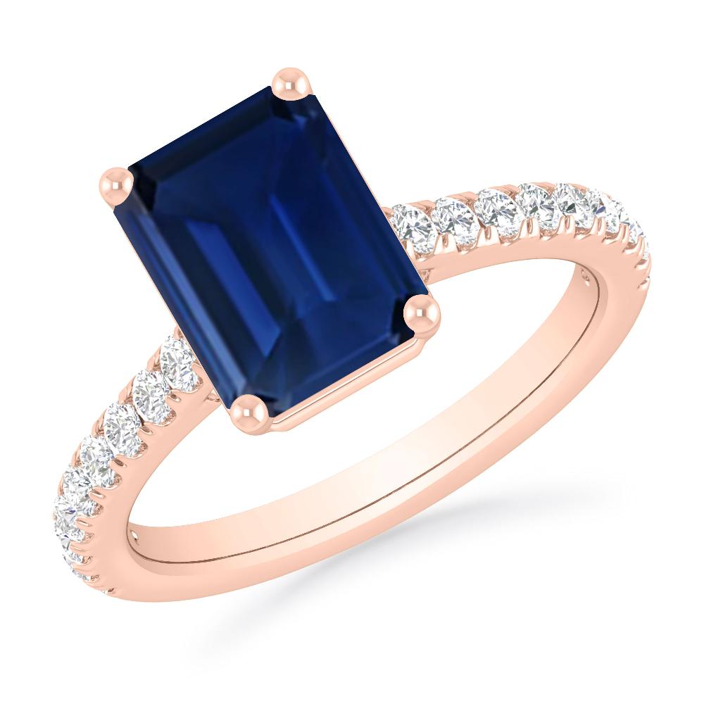 Rose Gold - Sapphire