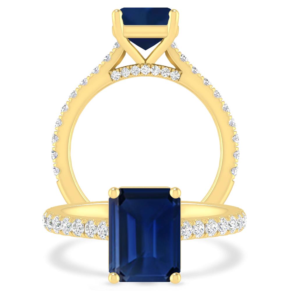 Yellow Gold - Sapphire