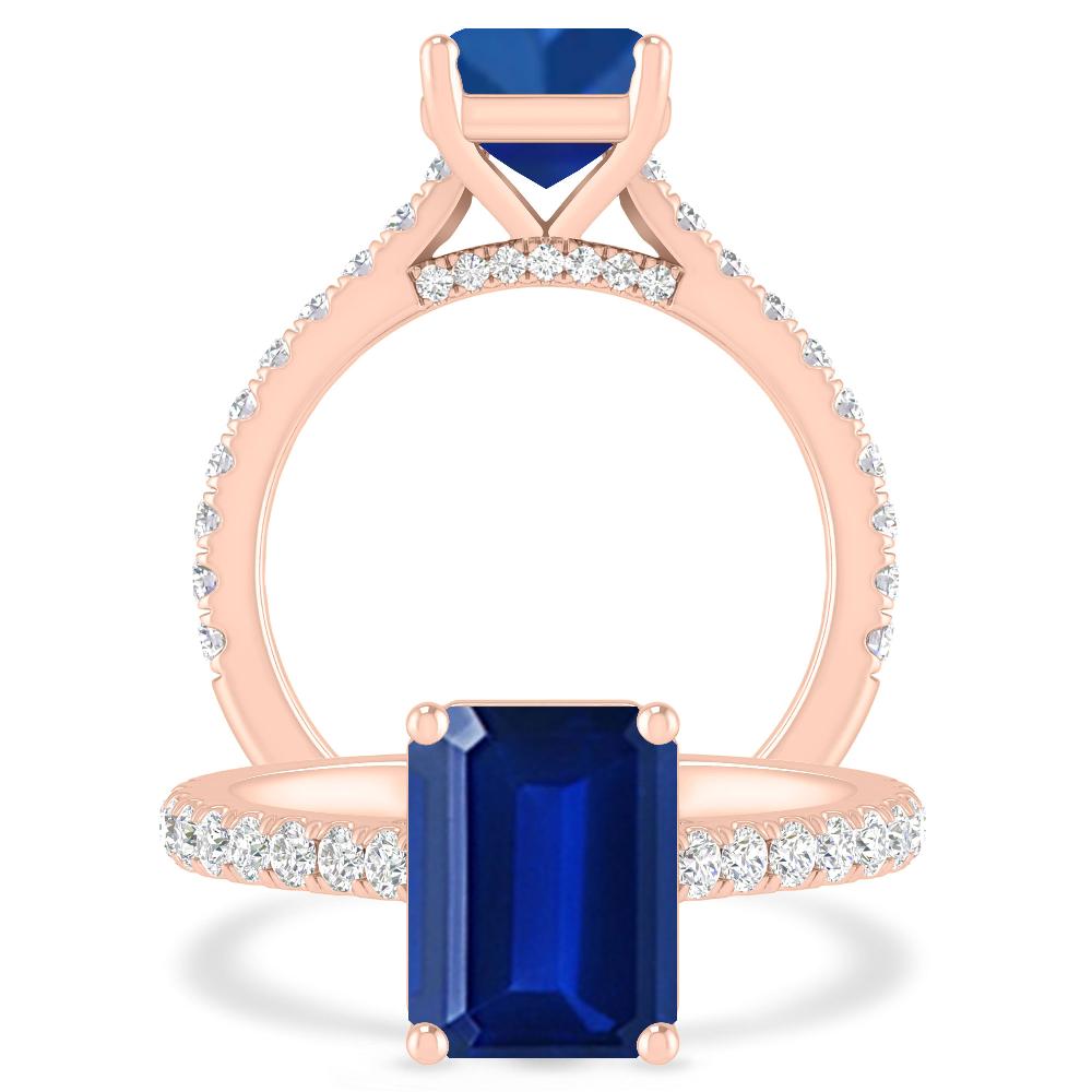 Rose Gold - Sapphire