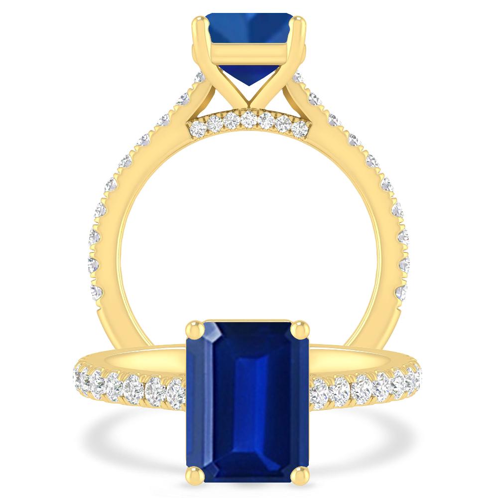 Yellow Gold - Sapphire