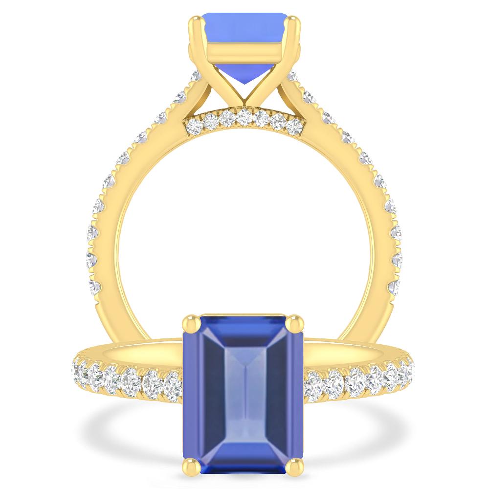 Yellow Gold - Tanzanite