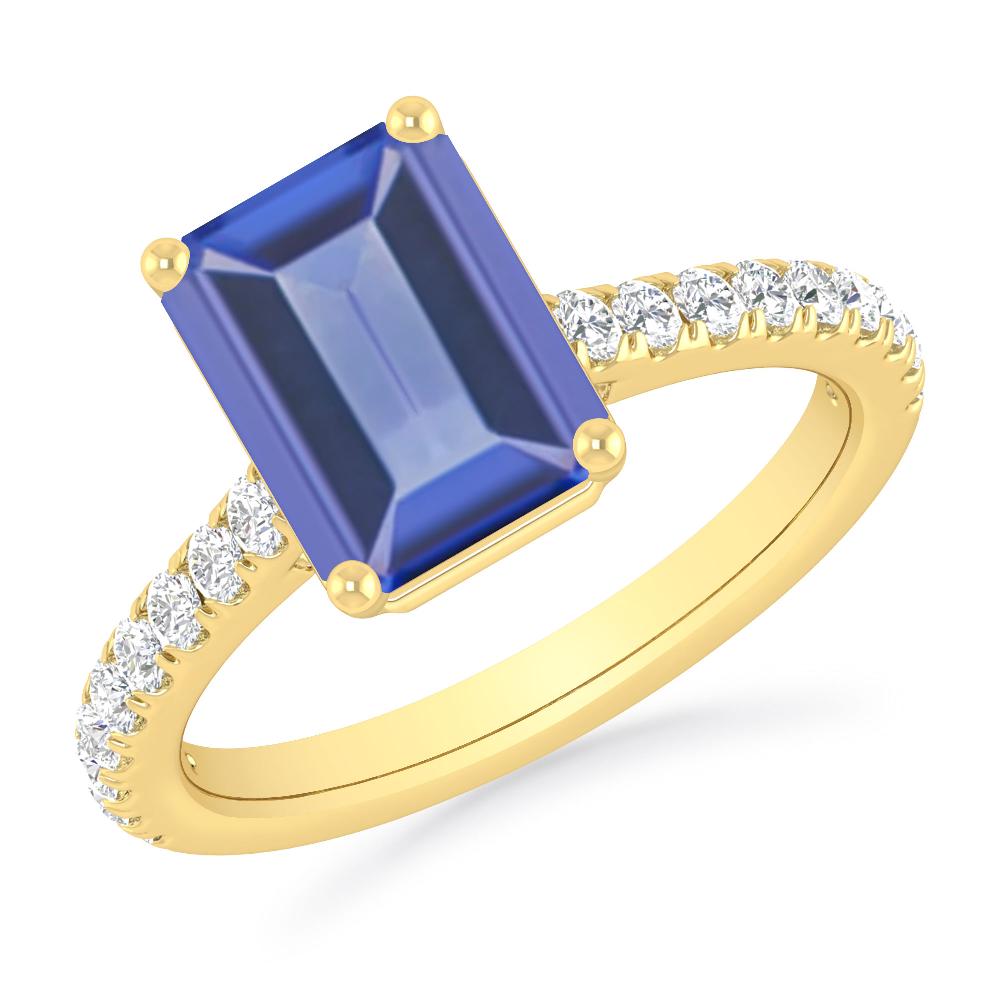 Yellow Gold - Tanzanite