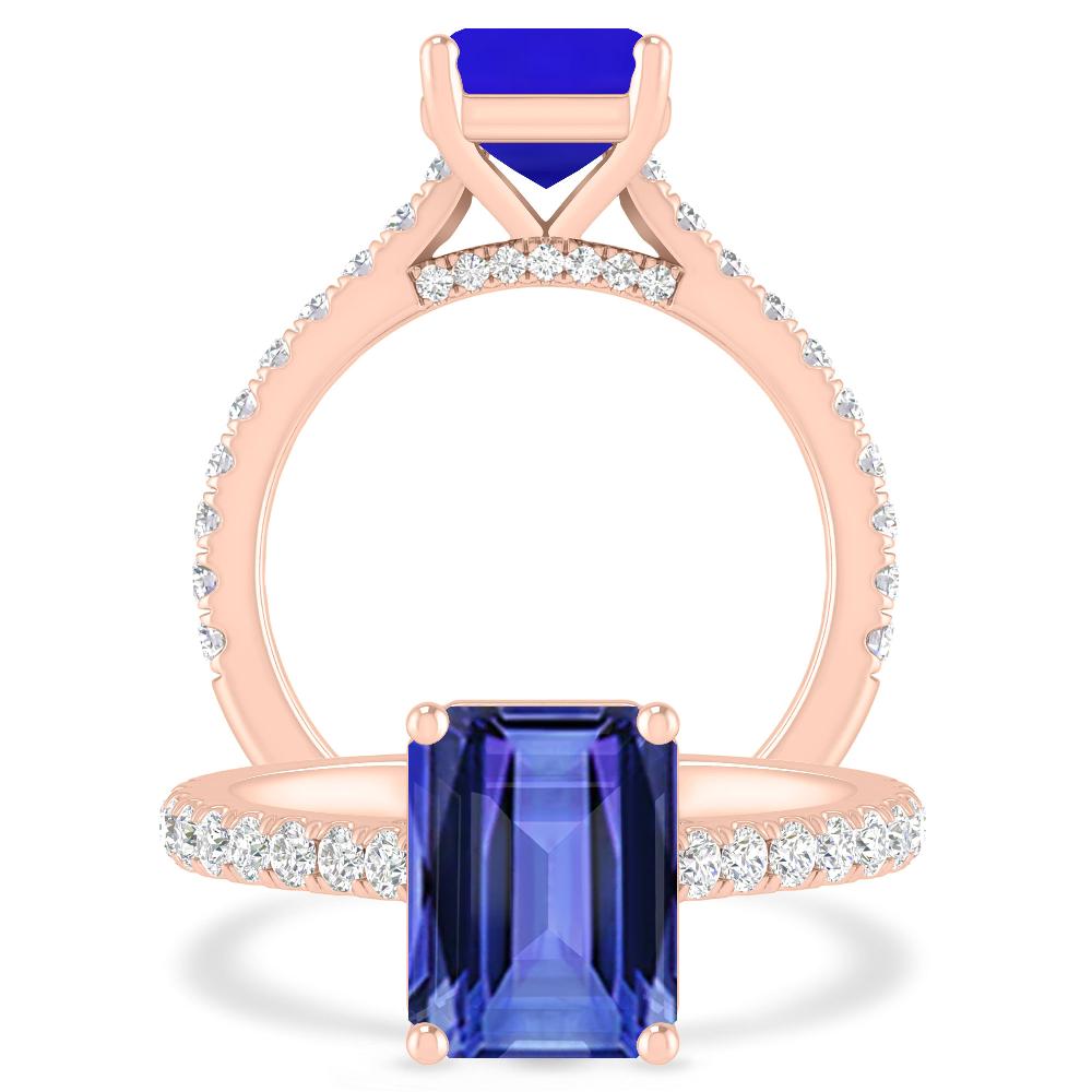 Rose Gold - Tanzanite