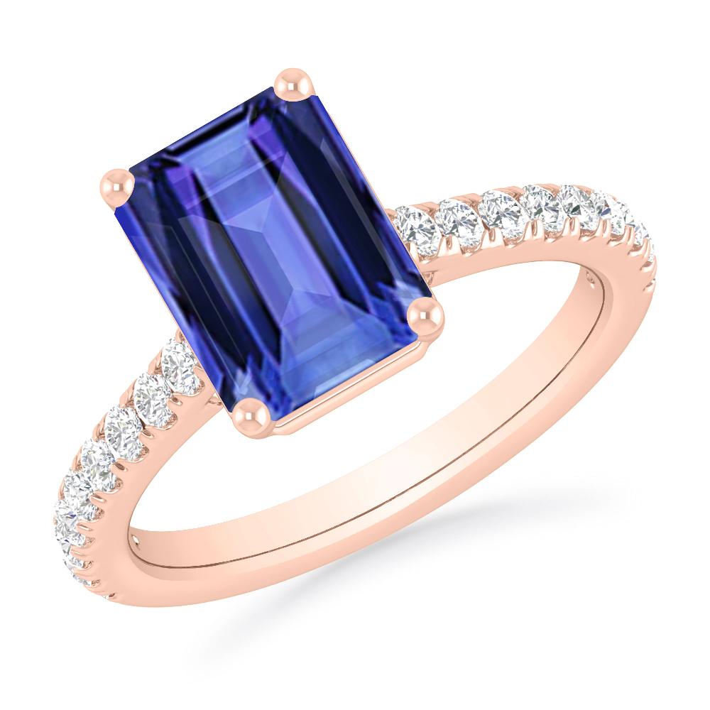 Rose Gold - Tanzanite