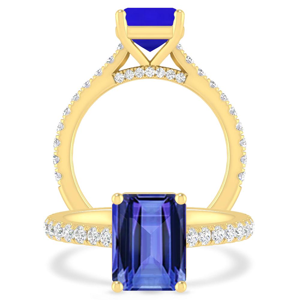 Yellow Gold - Tanzanite