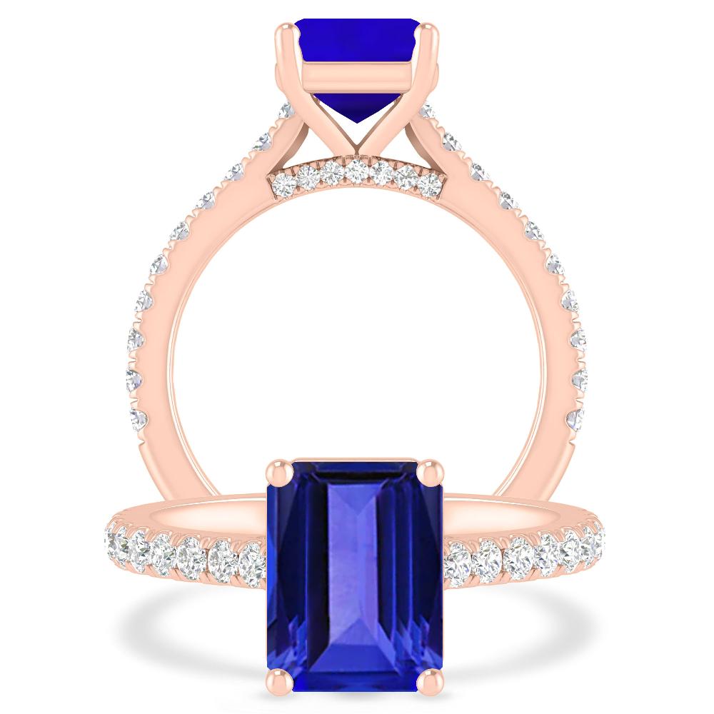 Rose Gold - Tanzanite