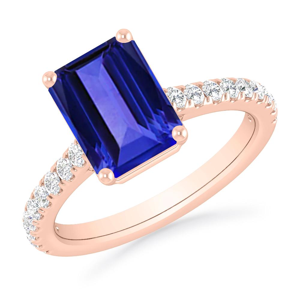 Rose Gold - Tanzanite