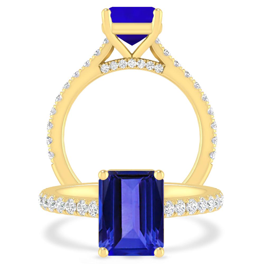 Yellow Gold - Tanzanite