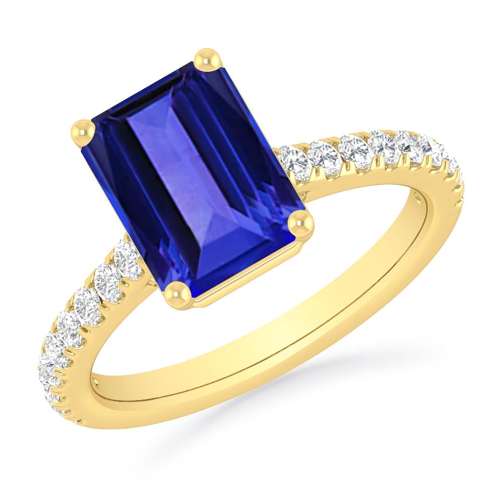 Yellow Gold - Tanzanite